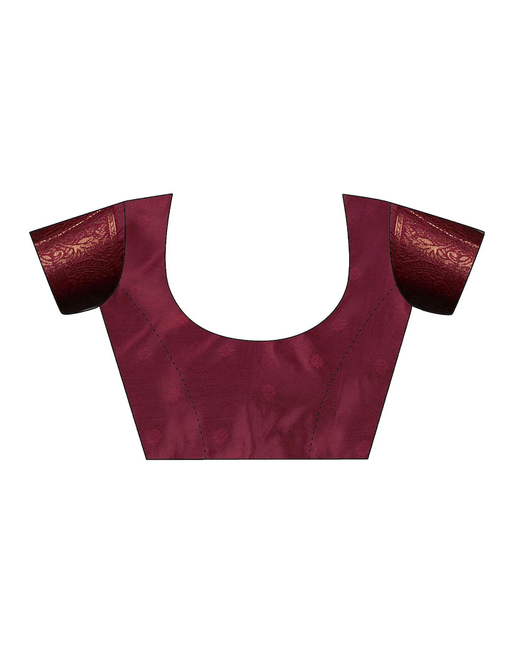 PANNUS Mint & Bronze Trellis Saree