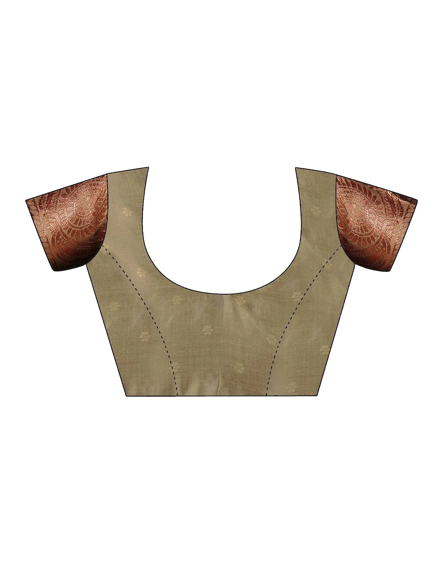 PANNUS Violet & Bronze Leaf Saree