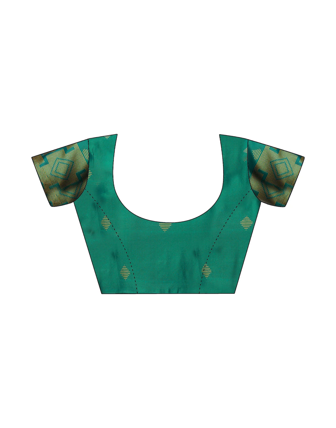 PANNUS Champagne Gold Geo Saree