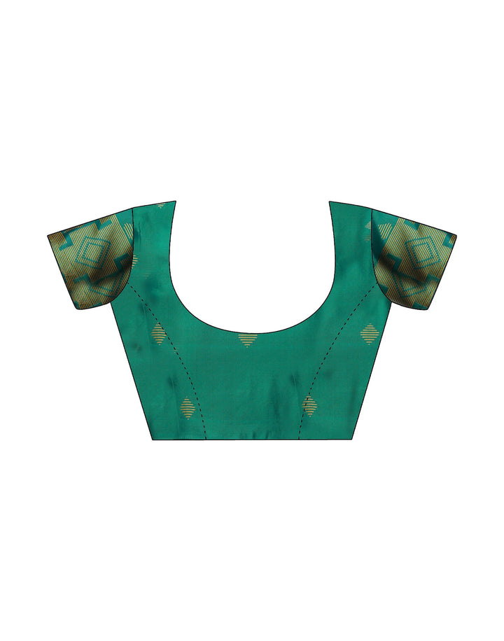 PANNUS Champagne Gold Geo Saree