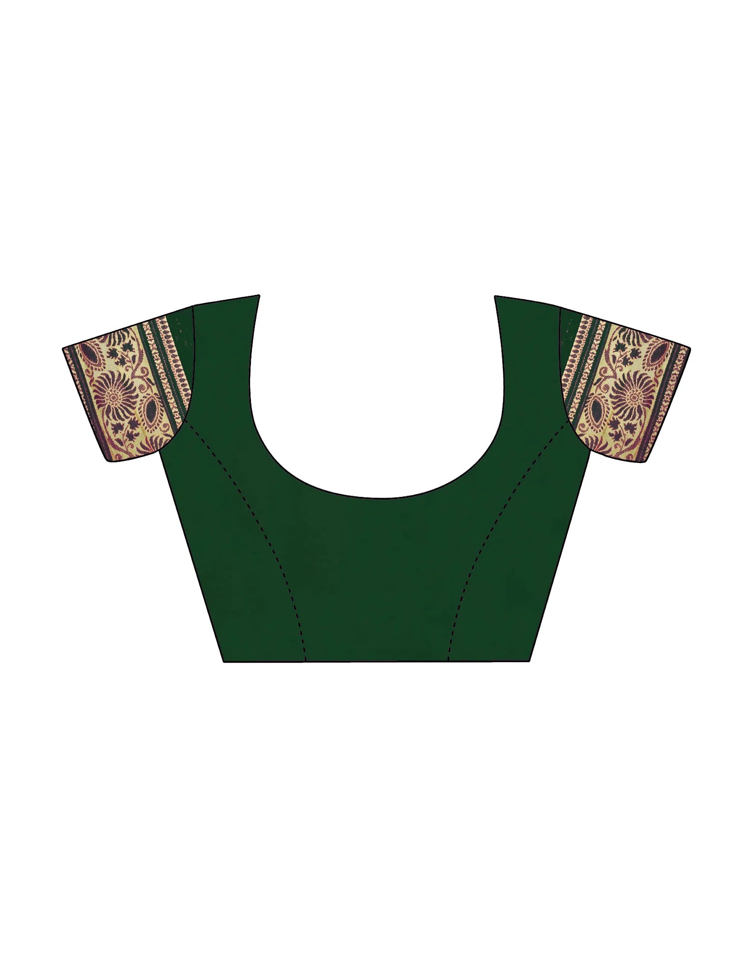 PANNUS Fuchsia Bloom Silk Saree