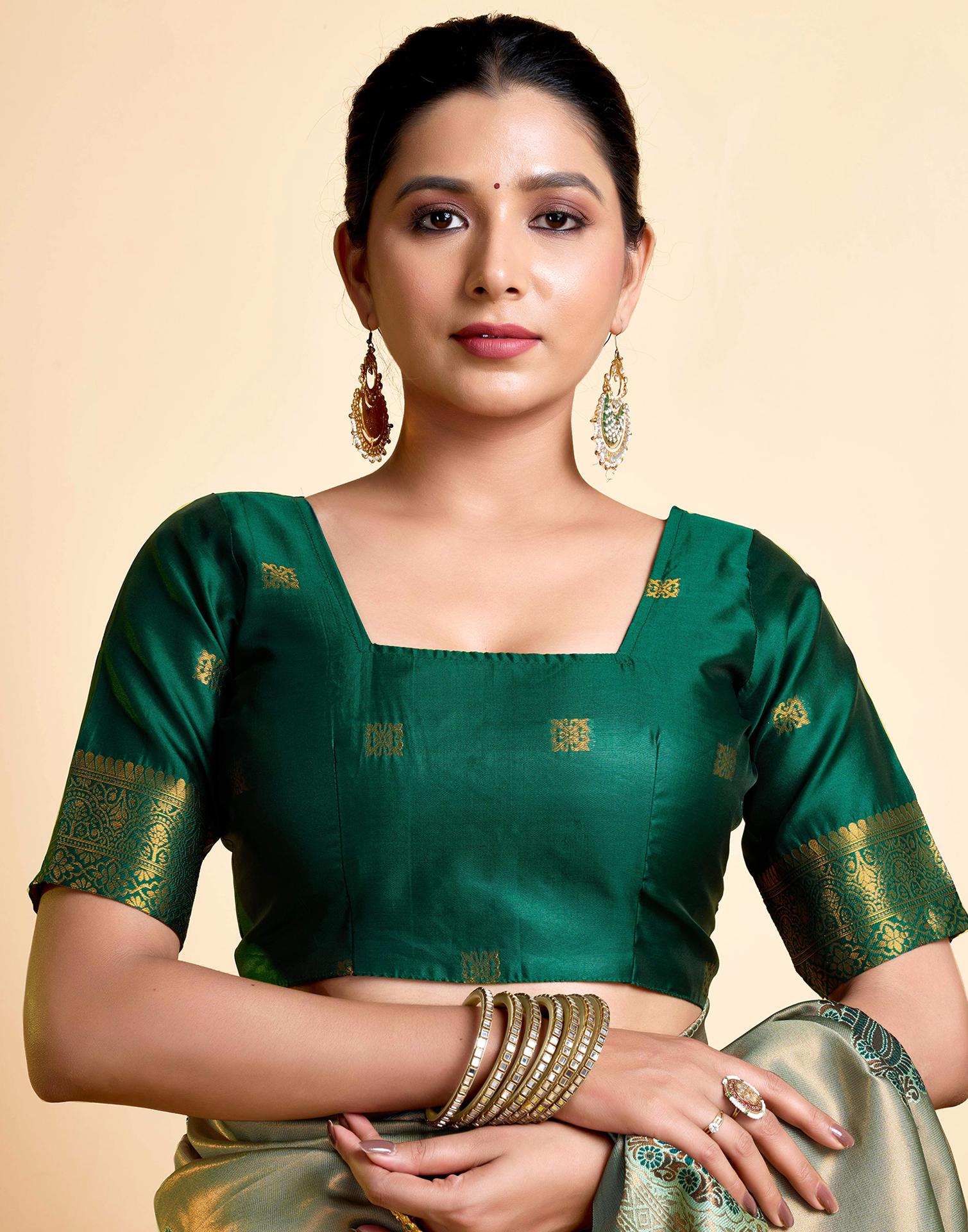 PANNUS Emerald Whispers Kanjivaram