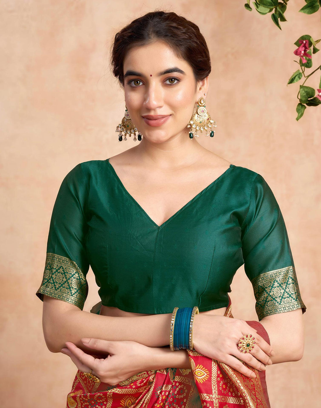PANNUS Classic Red & Emerald Brocade