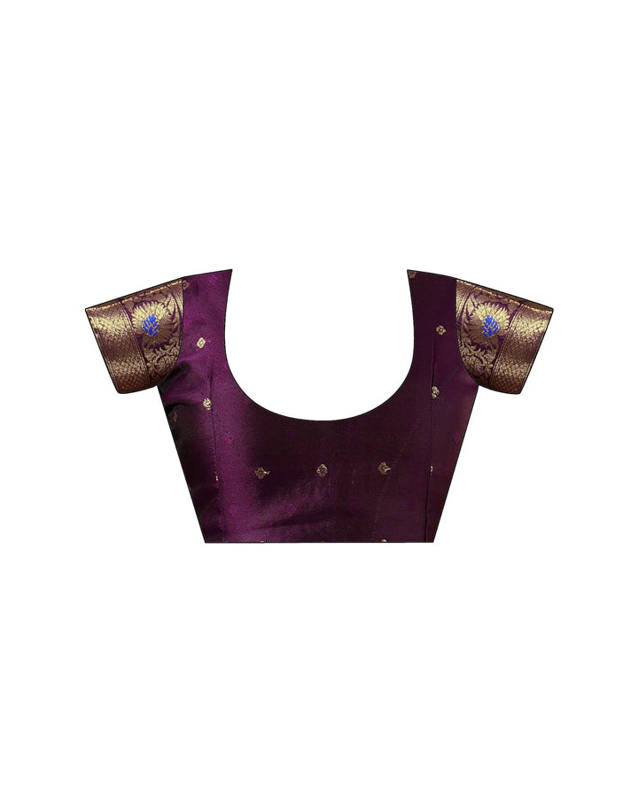 PANNUS Regal Purple Brocade Saree