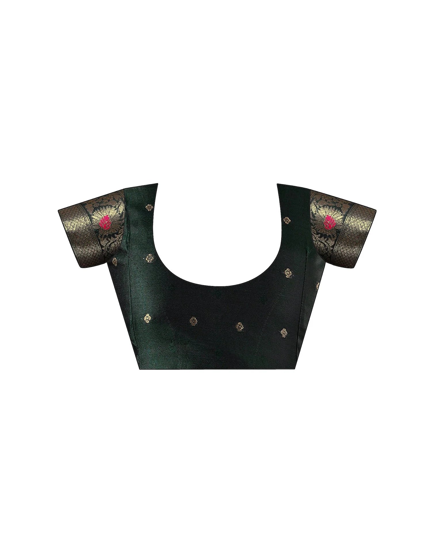 PANNUS Forest Green Glory Saree