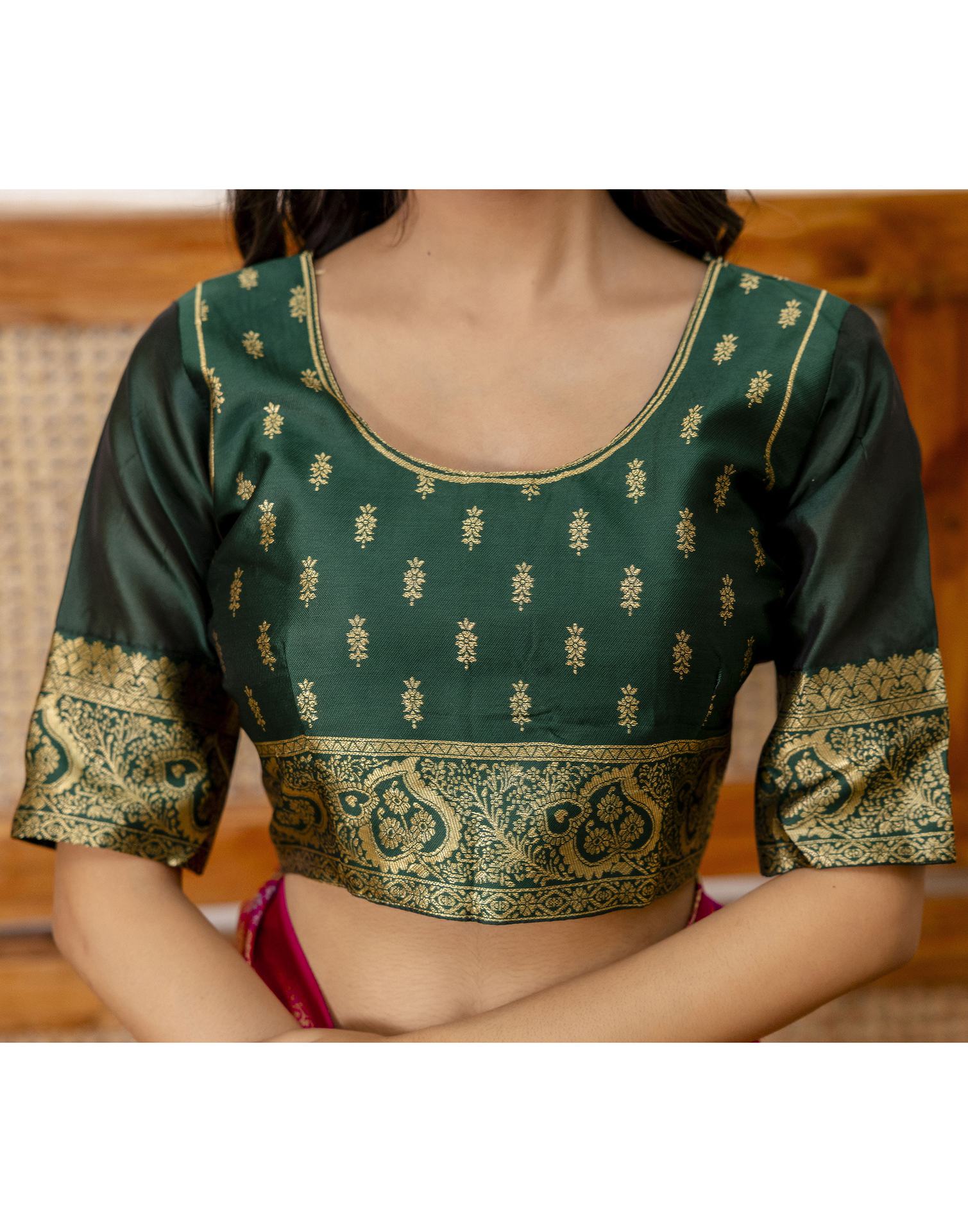 PANNUS Fuchsia & Emerald Brocade