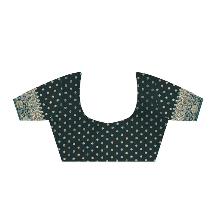 Regal Noir Banarasi Black Silk Saree